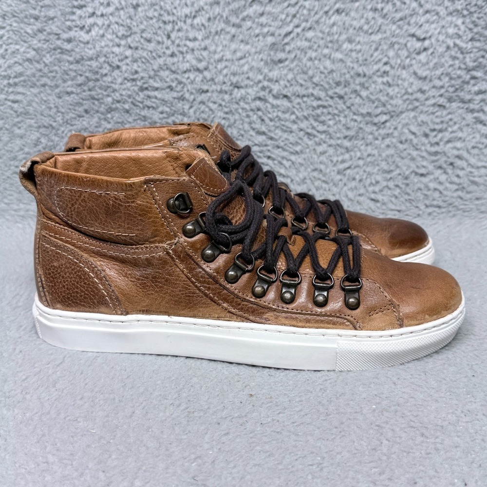 Freebird Shelby Mens Size 9 High Top Sneakers Distressed Brown Leather Lace Up